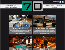 Tablet Screenshot of eetcafe70.nl
